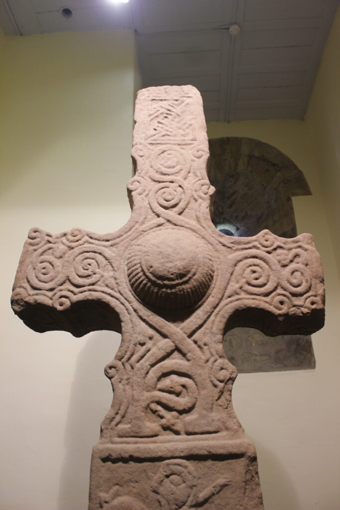 Colour Photograph of carved cross from front