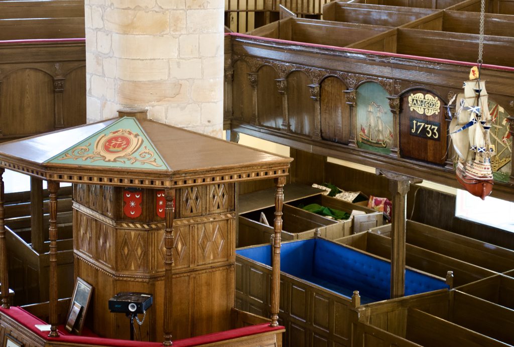 View of the interior of Burntisland Church