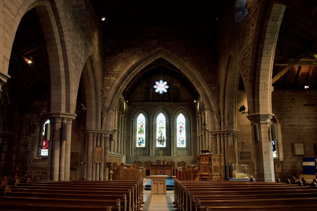 Image of interior of brechin cathedral